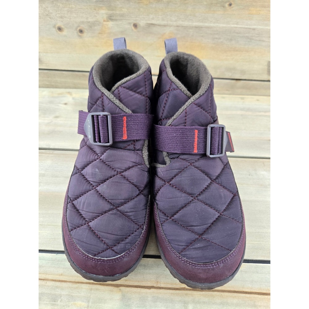 Chaco Ramble Puff Plum Purple Quilted Nylon Slip On Booties Womens 9.5 Comfort - Picture 4 of 9